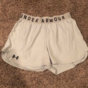 White under armor shorts!